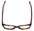 Top View of Calabria Viv Designer Blue Light Blocking Glasses 149 Matte-Demi-Red Rectangle