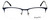 Front View of Esquire Designer Blue Light Blocking Glasses EQ1519 in Matte-Blue-Silver 54mm