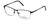 Profile View of Esquire Designer Blue Light Blocking Glasses EQ1522 in Black 55mm Square 55mm