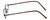 Side View of FlexPlus Collection Designer Blue Light Blocking Glasses Model 98 in Brown 43mm