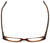 Top View of Calabria Designer Blue Light Block Glasses 854 Toasted Caramel Ladies Oval 60mm