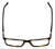 Top View of Calabria Viv Designer Blue Light Blocking Glasses 239 in Tortoise-Black 53mm