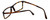 Close Up View of Calabria Viv Designer Blue Light Blocking Glasses 243 Tortoise 53mm Unisex 53mm