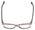 Top View of Calabria Viv Designer Blue Light Blocking Glasses 870 in Demi-White 55mm Square