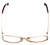 Top View of Rodenstock Designer Blue Light Block Glasses 828 in Gold & Red 59mm Retro 58mm