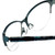 Close Up View of Corinne McCormack Designer Blue Light Blocking Glasses Gramercy in Teal 52mm