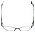 Top View of Corinne McCormack Designer Blue Light Blocking Glasses Gramercy in Teal 52mm