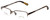 Profile View of Orvis Designer Blue Light Blocking Glasses Streamline Light-Brown 47mm Rectangle