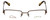 Front View of Orvis Designer Blue Light Blocking Glasses Streamline Light-Brown 47mm Rectangle