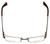 Top View of Orvis Designer Blue Light Blocking Glasses Streamline Light-Brown 47mm Rectangle