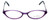 Front View of Vera Bradley Designer Blue Light Blocking Glasses Nicole-PPP Purple-Punch 47mm