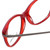 Close Up View of Ernest Hemingway Designer Blue Light Blocking Glasses H4644 in Black/Red 51mm