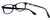 Close Up View of Ernest Hemingway Designer Blue Light Blocking Glasses H4617 in Black 52mm Square