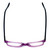 Top View of Ernest Hemingway Designer Blue Light Blocking Glasses H4617 in Purple-Black 52mm