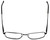 Top View of Big&Tall Designer Blue Light Blocking Glasses 16 in Mens Black Square Metal 59mm