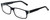 Profile View of Big&Tall Designer Blue Light Blocking Glasses 3 in Black Crystal Acetate 60mm