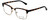 Side View of Calabria Viv Designer Blue Light Blocking Glasses Vivid-257 in Tortoise 52mm