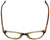 Top View of Ecru Designer Blue Light Blocking Glasses Daltrey-004 in Brown 50mm Cateye 50mm