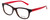 Profile View of Ecru Designer Blue Light Blocking Glasses Morrison-051 in Tortoise-Red 51mm