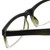 Close Up View of M Readers Designer Blue Light Blocking Glasses 104-SGNGT Black Olive Fade 53mm