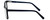 Side View of Metro Designer Blue Light Glasses Metro-35-Black-Navy in Matte Black Navy 53mm