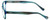 Side View of Lucky Brand Designer Blue Light Blocking Glasses Dynamo-Aqua in Aqua 45mm Oval