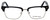 Front View of Ernest Hemingway Designer Blue Light Block Glasses H4828 Matte Black Silver 53mm