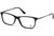 Profile View of Tod's Designer Blue Light Blocking Glasses TO5134-001 in Black 54mm Square 54mm