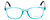 Front View of NY Eye Enhance Kids Designer Blue Light Glasses EN4132 46mm Crystal Blue/Black