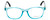 Front View of NY Eye Enhance Kids Designer Blue Light Glasses EN4132 46mm Crystal Blue/Black