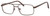 Profile View of Dale Jr. Designer Blue Light Blocking Glasses DJ6805-SBR in Satin Brown 56mm