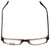 Top View of Gotham Style Designer Progressive Lens Blue Light Glasses G232 in Brown 60mm