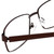 Close Up View of Gotham Style Designer Progressive Lens Blue Light Glasses GS13 in Brown 58mm