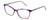 Profile View of Vivid Designer Progressive Blue Light Glasses 893 Marble Purple/Lavender 52 mm