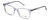 Profile View of Vivid Designer Progressive Blue Light Glasses 912 in Glossy Crystal Clear 51 mm