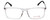 Front View of Vivid Designer Progressive Blue Light Glasses 891 in Glossy Crystal Clear 55 mm