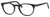 Front View of Esquire Designer Progressive Blue Light Block Glasses EQ1510 Shiny Black-50 mm