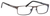 Profile View of Esquire Mens EQ1551 Metal Frame Progressive Blue Light Glasses in Gunmetal 54mm