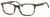 Profile View of Esquire Mens EQ1558 Oval Frame Progressive Blue Light Glasses in Matte Grey 54mm