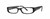 Profile View of Calabria Vivid 665 Designer Progressive Lens Blue Light Glasses in Black Grey