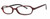 Profile View of Calabria Vivid 721 Designer Progressive Lens Blue Light Glasses in Red Black