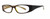 Profile View of Calabria Vivid 737 Designer Progressive Lens Blue Light Glasses in Black Leopard