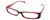 Calabria Vivid 738 Designer Progressive Lens Blue Light Glasses in Black Red