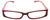 Calabria Vivid 738 Designer Progressive Lens Blue Light Glasses in Black Red