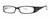 Profile View of Calabria Vivid 738 Designer Progressive Lens Blue Light Glasses in Black White