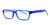 Profile View of Calabria Soho by Vivid 1020 Designer Progressive Blue Light Glasses Matte Blue