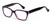 Profile View of Soho 118 Designer Progressive Lens Blue Light Blocking Glasses in Black-Purple