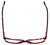 Top View of Calabria Splash SP63 Designer Progressive Blue Light Glasses in Tortoise-Red