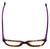 Top View of Calabria Viv Designer Progressive Lens Blue Light Glasses 864 in Pruple-Marble