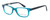 Profile View of Ernest Hemingway Designer Progressive Blue Light Glasses H4617 Teal-Black 52mm